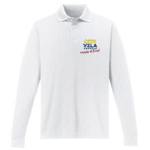 Con Venezuela Hasta El Final Maria Corina Machado Edmundo Performance Long Sleeve Polo