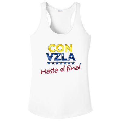 Con Venezuela Hasta El Final Maria Corina Machado Edmundo Ladies PosiCharge Competitor Racerback Tank