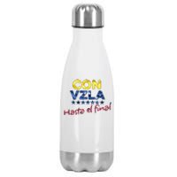 Con Venezuela Hasta El Final Maria Corina Machado Edmundo Stainless Steel Insulated Water Bottle