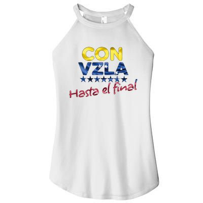 Con Venezuela Hasta El Final Maria Corina Machado Edmundo Women’s Perfect Tri Rocker Tank