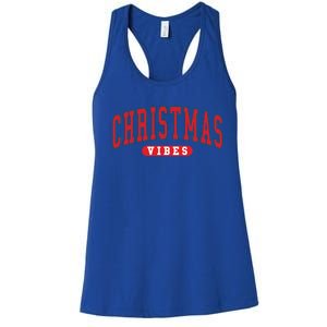 Christmas Vibes Holiday Xmas Winter Season Merry Christmas Gift Women's Racerback Tank