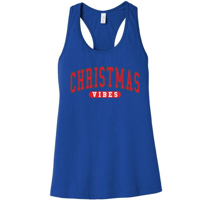 Christmas Vibes Holiday Xmas Winter Season Merry Christmas Gift Women's Racerback Tank