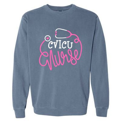 Cardio Vascular Intensive Care Unit Nursing Gift Cvicu Nurse Gift Garment-Dyed Sweatshirt