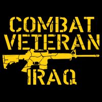 Combat Veteran Iraq For Proud American Vets 7-Panel Snapback Hat