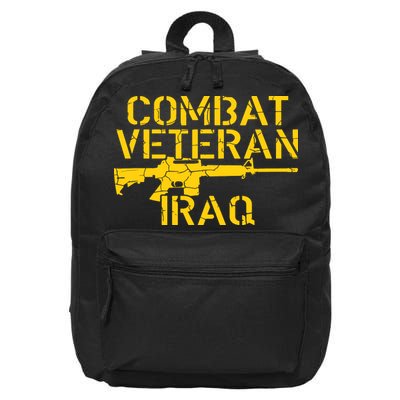 Combat Veteran Iraq For Proud American Vets 16 in Basic Backpack