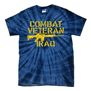 Combat Veteran Iraq For Proud American Vets Tie-Dye T-Shirt