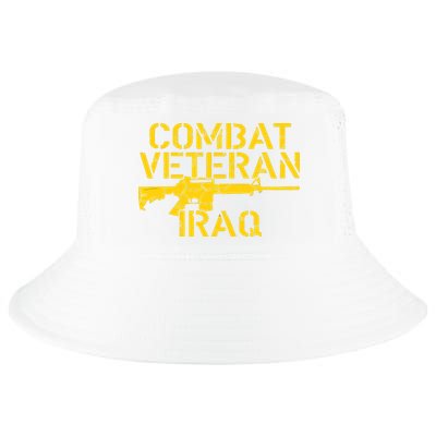Combat Veteran Iraq For Proud American Vets Cool Comfort Performance Bucket Hat