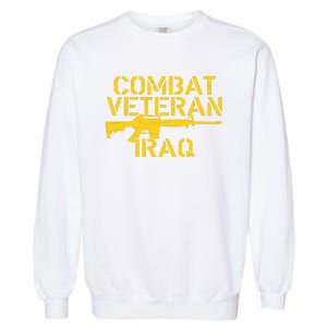 Combat Veteran Iraq For Proud American Vets Garment-Dyed Sweatshirt