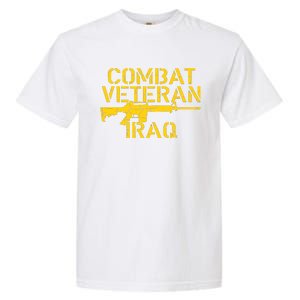 Combat Veteran Iraq For Proud American Vets Garment-Dyed Heavyweight T-Shirt