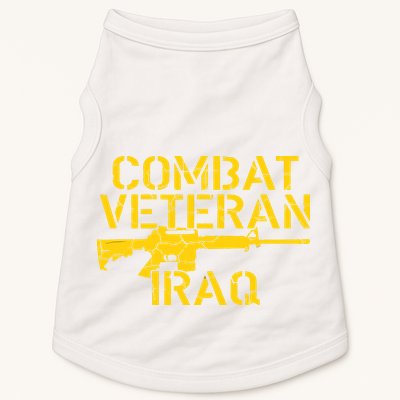 Combat Veteran Iraq For Proud American Vets Doggie Tank