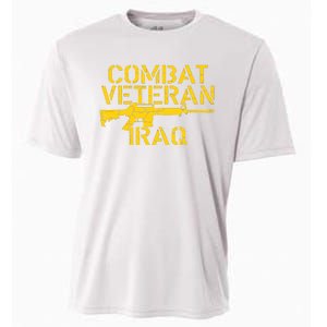 Combat Veteran Iraq For Proud American Vets Cooling Performance Crew T-Shirt