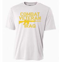 Combat Veteran Iraq For Proud American Vets Cooling Performance Crew T-Shirt