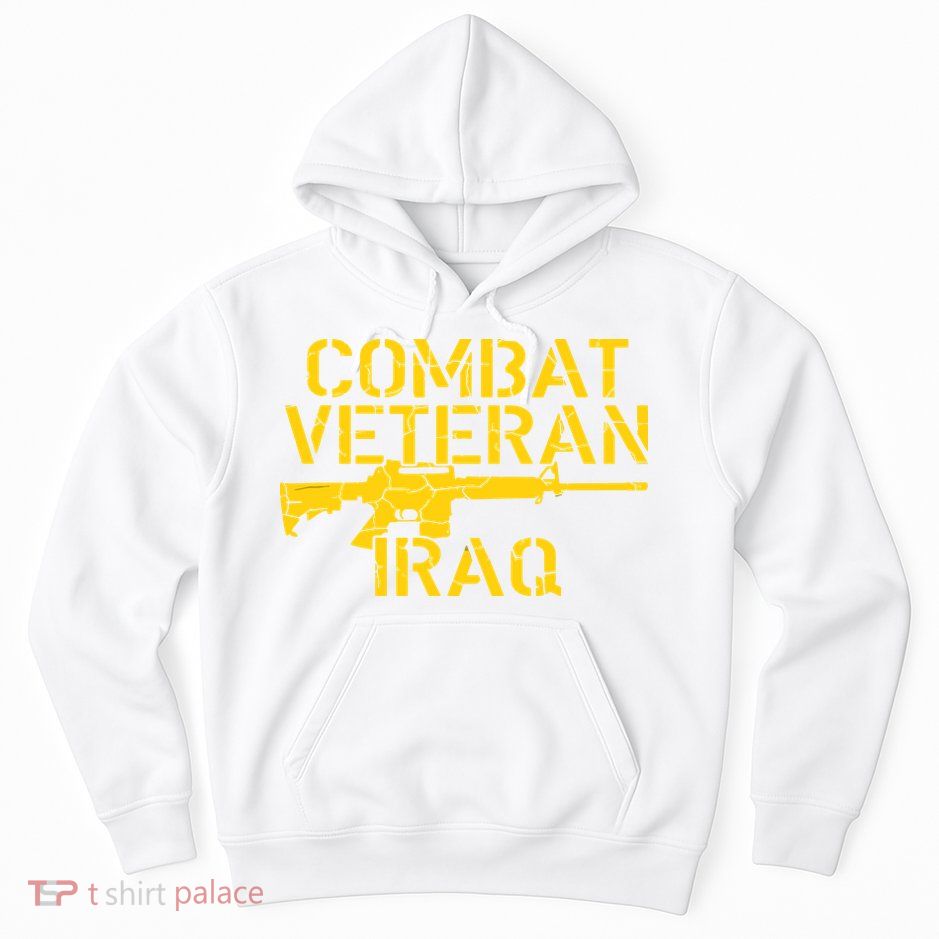Combat Veteran Iraq For Proud American Vets Hoodie