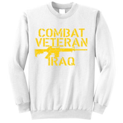 Combat Veteran Iraq For Proud American Vets Sweatshirt