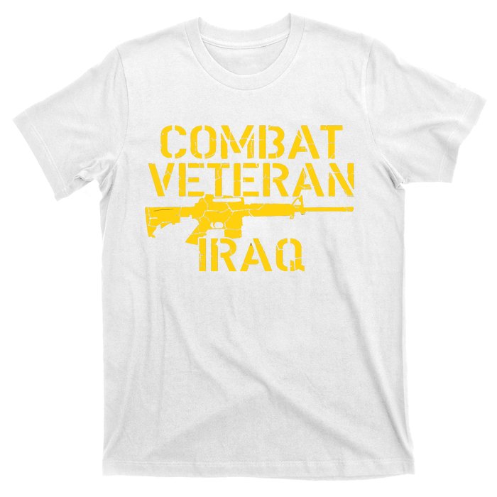 Combat Veteran Iraq For Proud American Vets T-Shirt