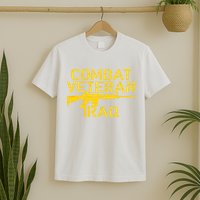 Combat Veteran Iraq For Proud American Vets T-Shirt