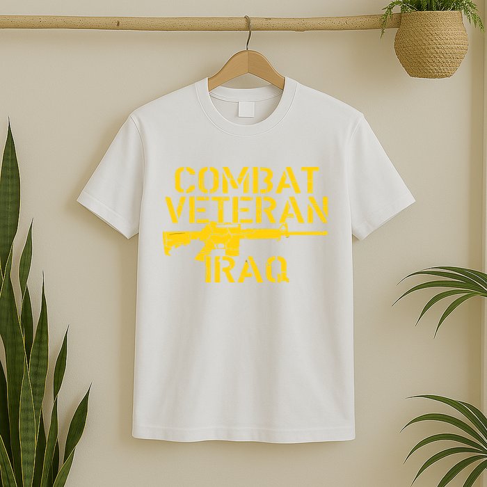 Combat Veteran Iraq For Proud American Vets T-Shirt