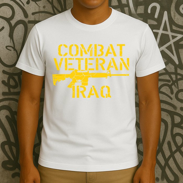 Combat Veteran Iraq For Proud American Vets T-Shirt