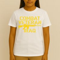 Combat Veteran Iraq For Proud American Vets T-Shirt