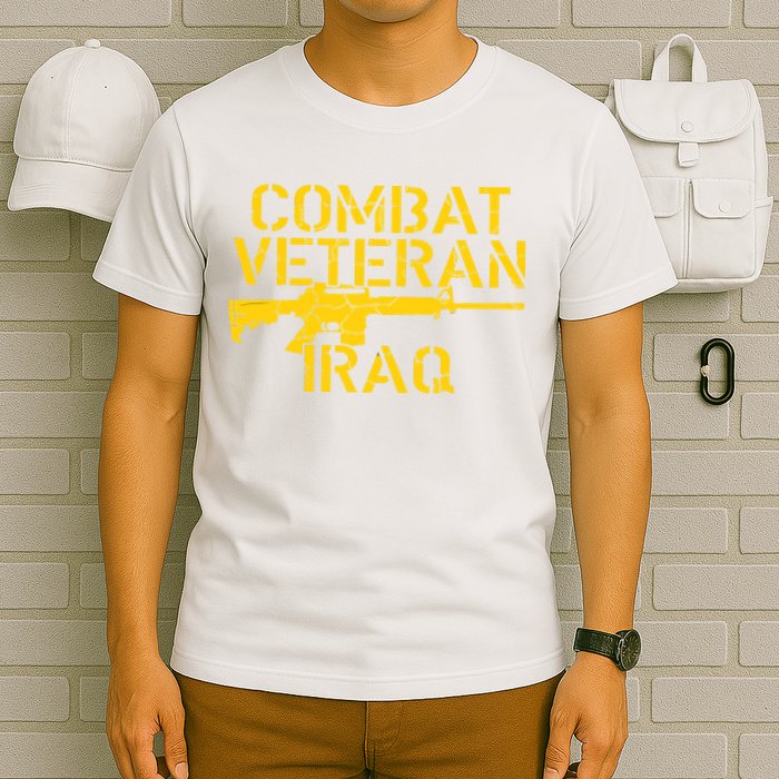 Combat Veteran Iraq For Proud American Vets T-Shirt