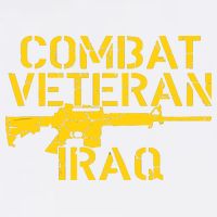 Combat Veteran Iraq For Proud American Vets T-Shirt