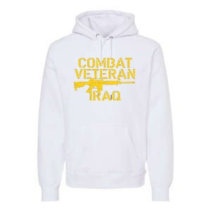 Combat Veteran Iraq For Proud American Vets Premium Hoodie