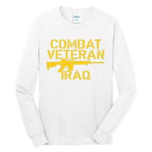 Combat Veteran Iraq For Proud American Vets Tall Long Sleeve T-Shirt