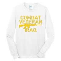 Combat Veteran Iraq For Proud American Vets Tall Long Sleeve T-Shirt