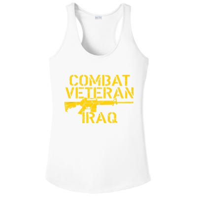 Combat Veteran Iraq For Proud American Vets Ladies PosiCharge Competitor Racerback Tank