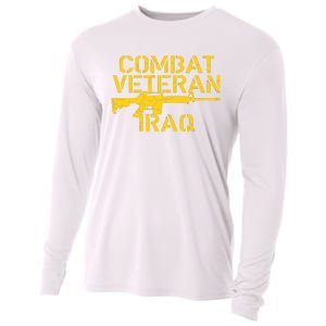 Combat Veteran Iraq For Proud American Vets Cooling Performance Long Sleeve Crew