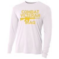 Combat Veteran Iraq For Proud American Vets Cooling Performance Long Sleeve Crew