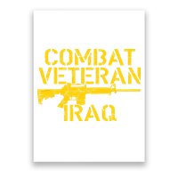 Combat Veteran Iraq For Proud American Vets Poster