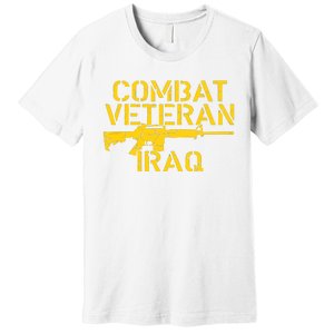 Combat Veteran Iraq For Proud American Vets Premium T-Shirt