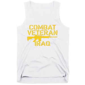 Combat Veteran Iraq For Proud American Vets Tank Top