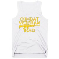 Combat Veteran Iraq For Proud American Vets Tank Top