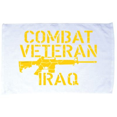 Combat Veteran Iraq For Proud American Vets Microfiber Hand Towel