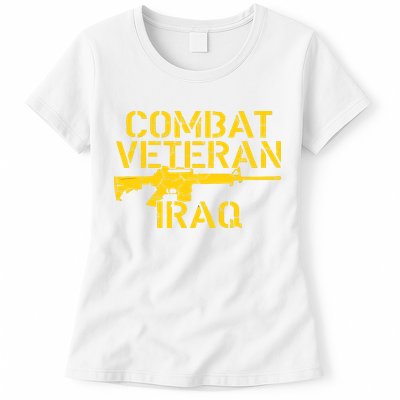 Combat Veteran Iraq For Proud American Vets Womens T-Shirt
