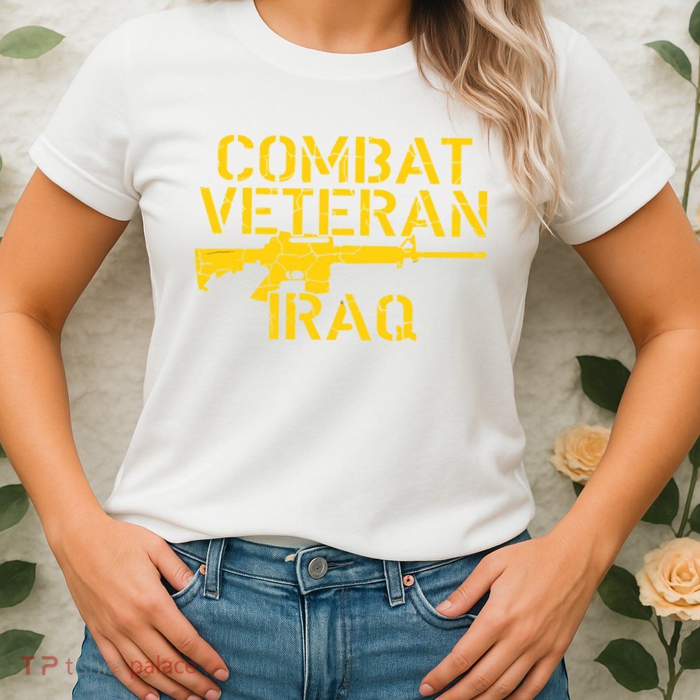 Combat Veteran Iraq For Proud American Vets Womens T-Shirt