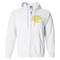 Combat Veteran Iraq For Proud American Vets Full Zip Hoodie