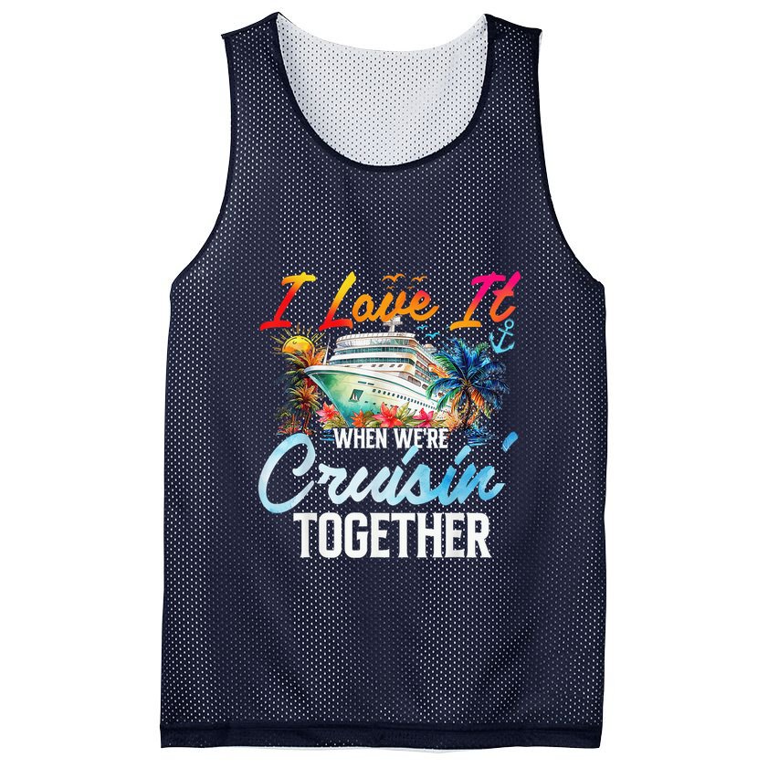 Cruise Vintage I Love It When WeRe Cruisin Together Mesh Reversible Basketball Jersey Tank