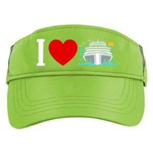 Cruising Vacation I Love Cruise Funny Gift Adult Drive Performance Visor