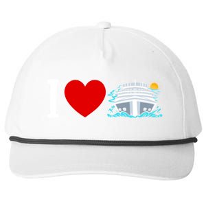 Cruising Vacation I Love Cruise Funny Gift Snapback Five-Panel Rope Hat