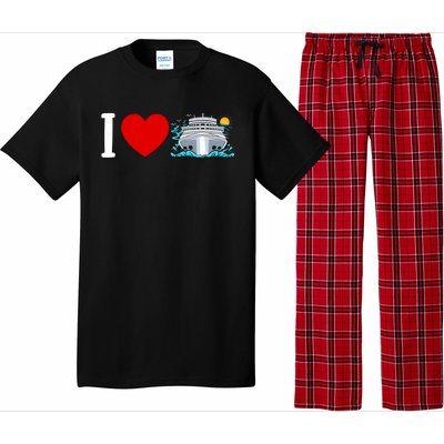 Cruising Vacation I Love Cruise Funny Gift Pajama Set