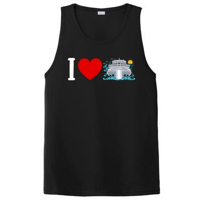 Cruising Vacation I Love Cruise Funny Gift PosiCharge Competitor Tank