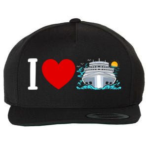 Cruising Vacation I Love Cruise Funny Gift Wool Snapback Cap