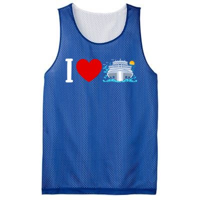 Cruising Vacation I Love Cruise Funny Gift Mesh Reversible Basketball Jersey Tank