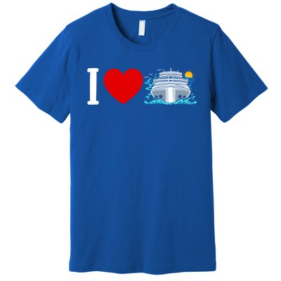 Cruising Vacation I Love Cruise Funny Gift Premium T-Shirt