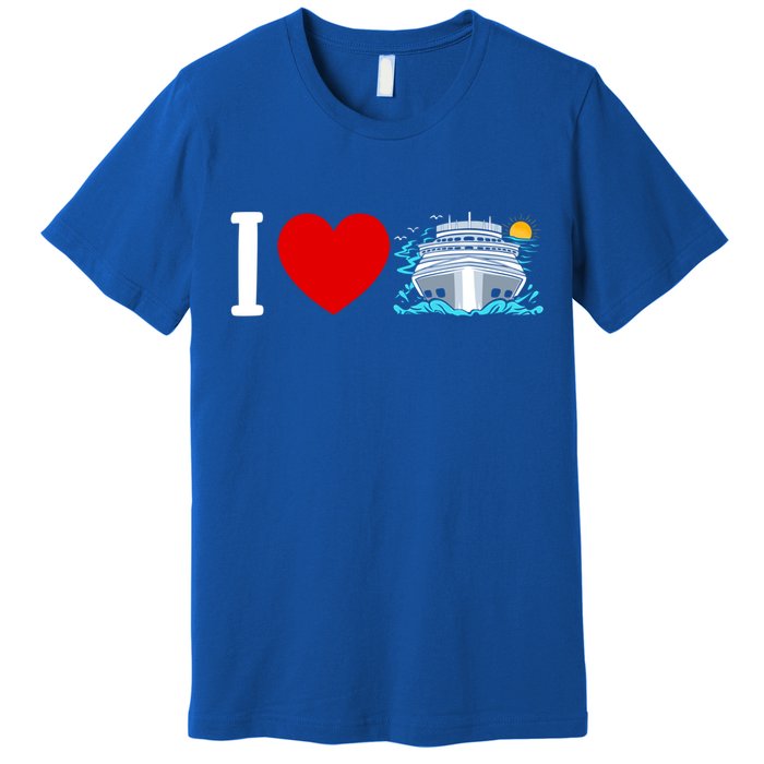 Cruising Vacation I Love Cruise Funny Gift Premium T-Shirt