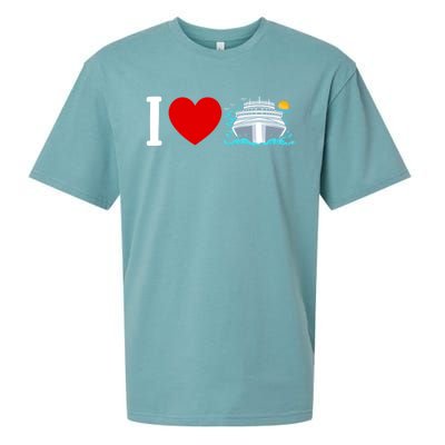 Cruising Vacation I Love Cruise Funny Gift Sueded Cloud Jersey T-Shirt