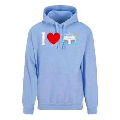 Cruising Vacation I Love Cruise Funny Gift Unisex Surf Hoodie